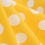 1950S Yellow Retro Polka Dot Halter Neck Vintage Dress